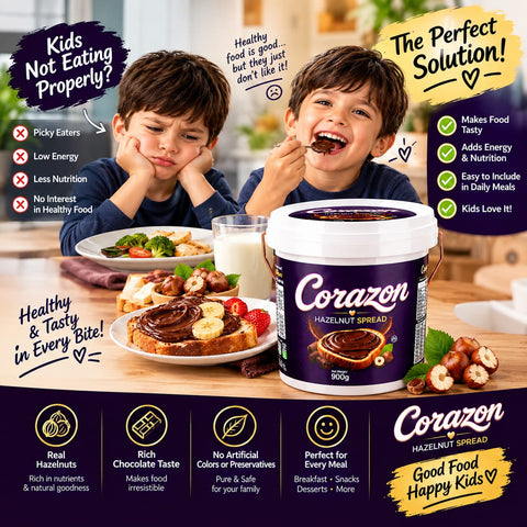Corazon Hazelnut Spread 900g —🍫 One Spoonful, Instant Happiness 🌰❤️